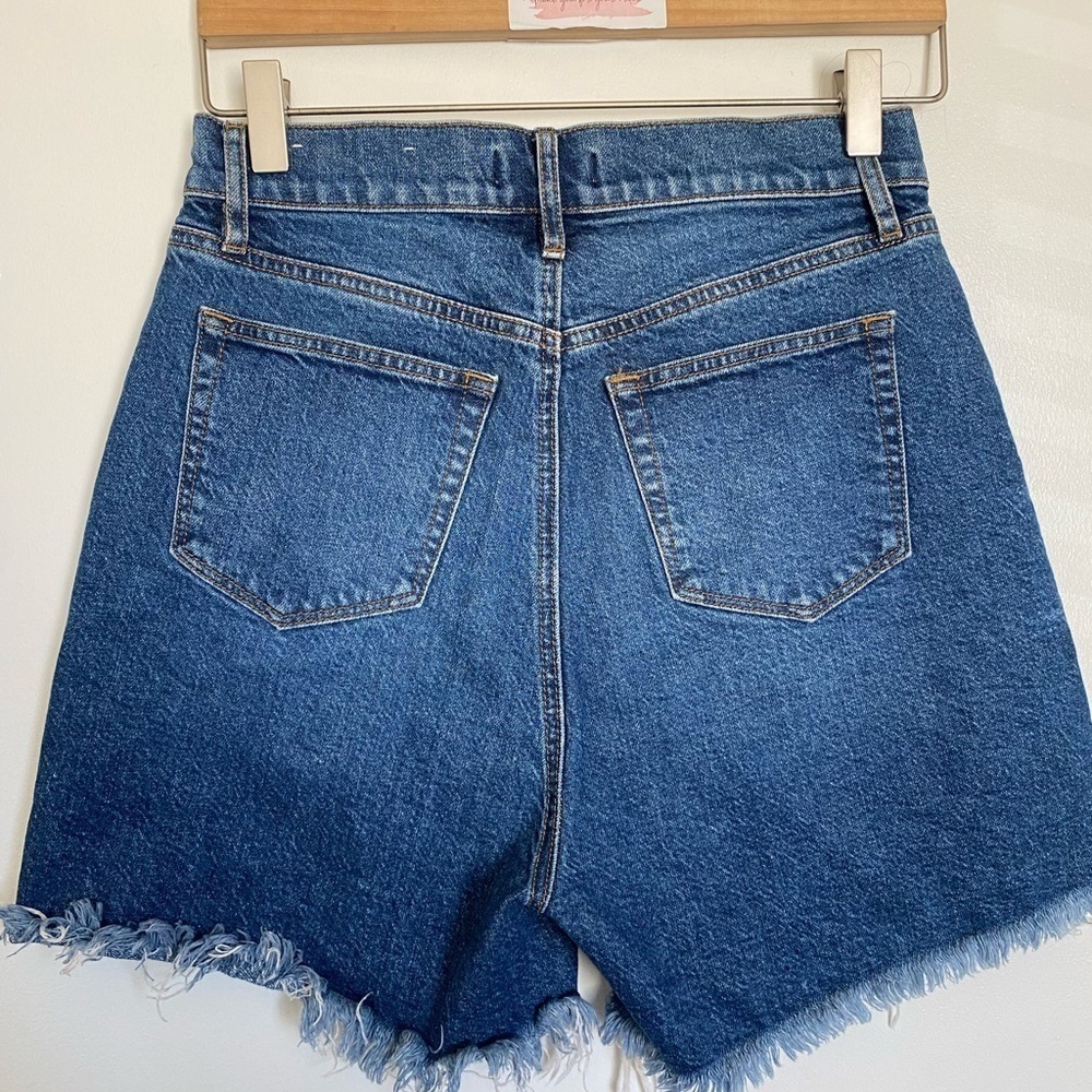 Loft High Waisted Button Front Boyfriend Cutoffs 0 - Picture 7 of 9